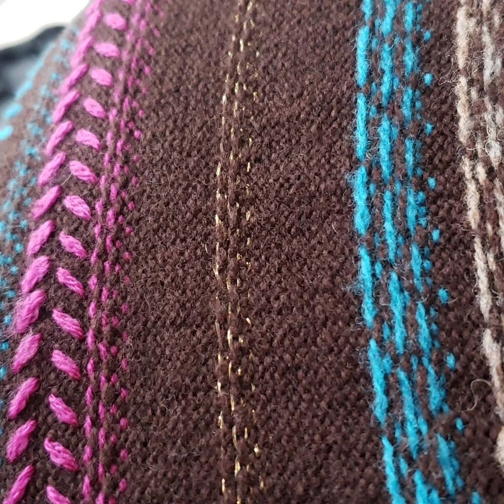 Free People Embroidered Cardigan Sweater Sz M